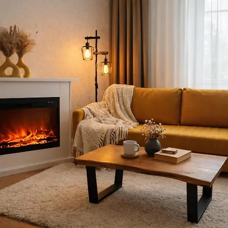 Apartment Cozy Fireplace Two Bedrooms Workspace *